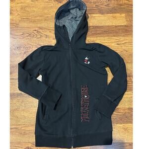 Disney Women's Mickey Mouse Full Zip Hoodie Black/Gray Size Small Disney Fan